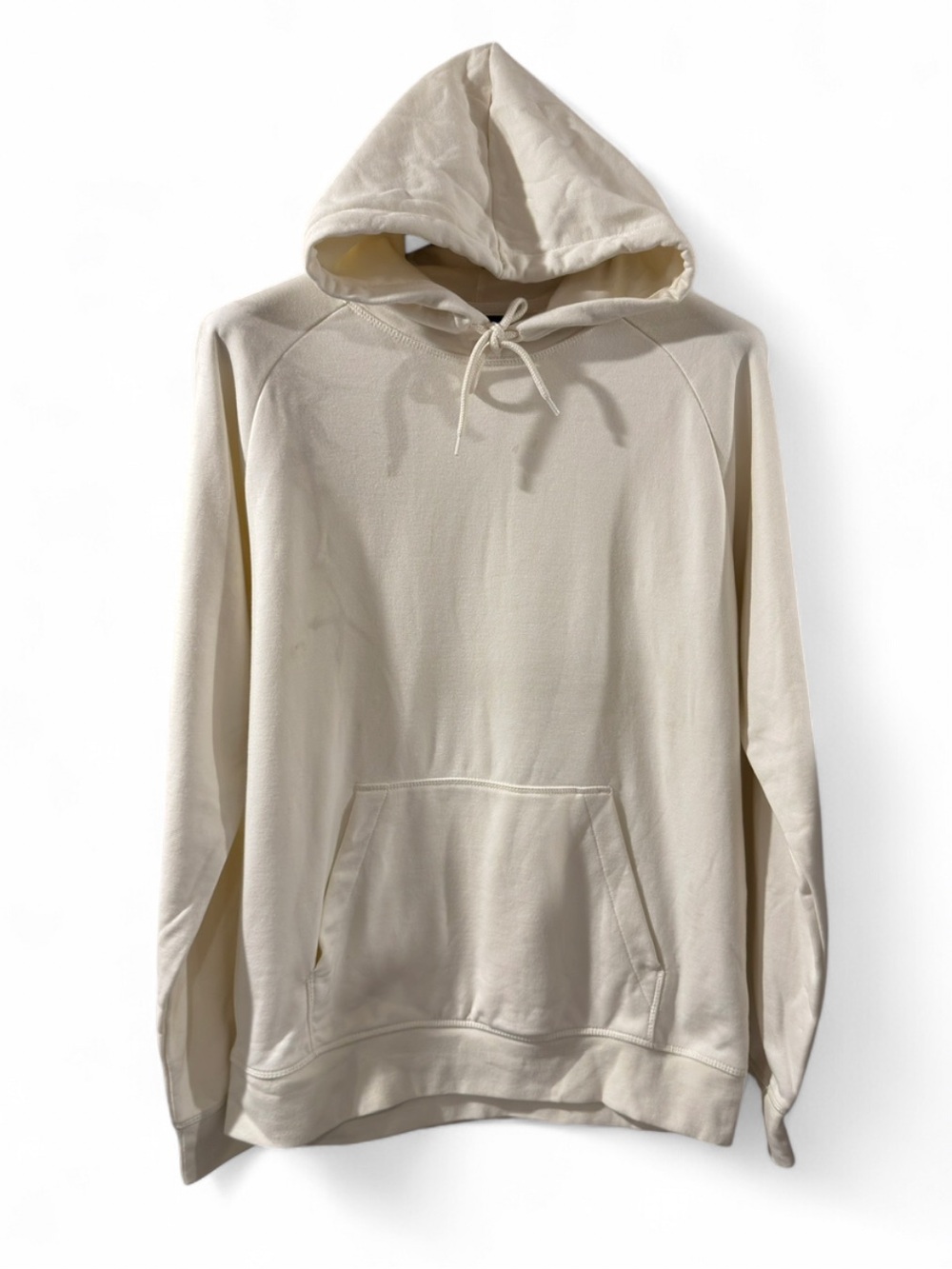 H&M Minimalist Off-White Hoodie Sweatshirt Size Men’s Medium (NWT)